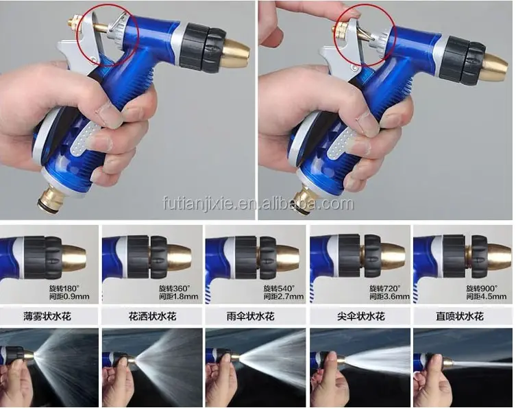 FUTIANYING Car Wash Mini Spray Gun Garden Water Mini Spray Gun